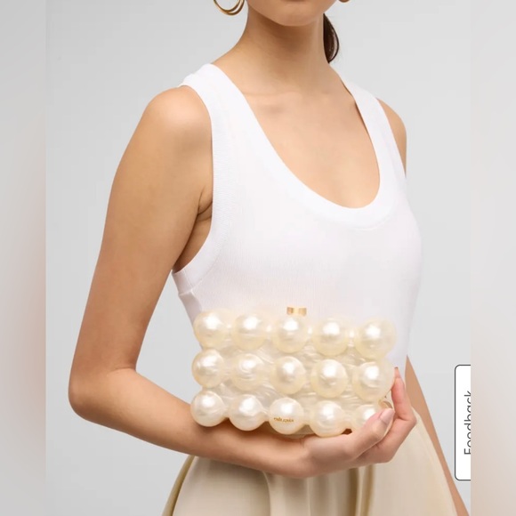 Cult Gaia The Bubble Acrylic Clutch Bag “missing lock” - Picture 1 of 8